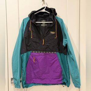 L.L.Bean Mountain Classic Anorak | 90s Colour Block ⚡️